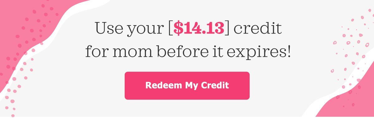 Use your [$14.13] credit! Redeem »
